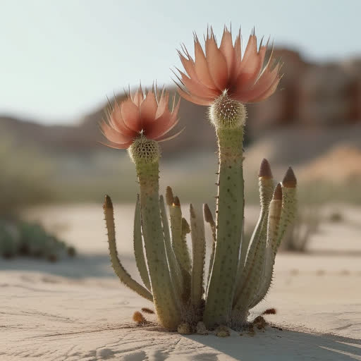 Hoodia gordonii plant in the desert